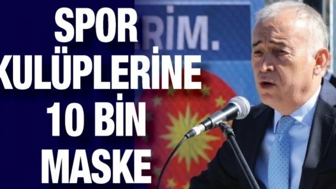 Spor kulüplerine 10 bin maske