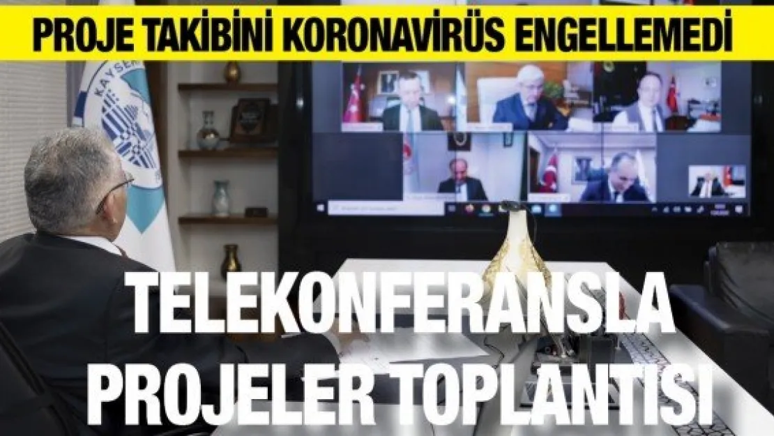 Telekonferansla projeler toplantısı