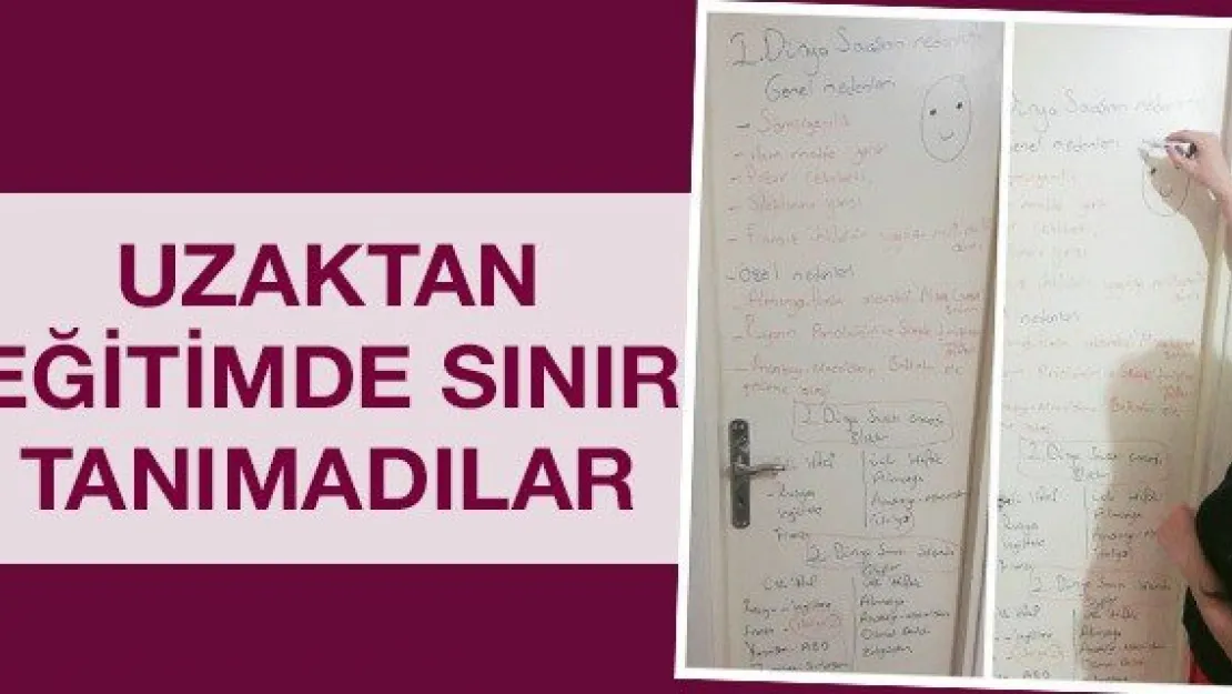 Uzaktan eğitimde sınır tanımadılar