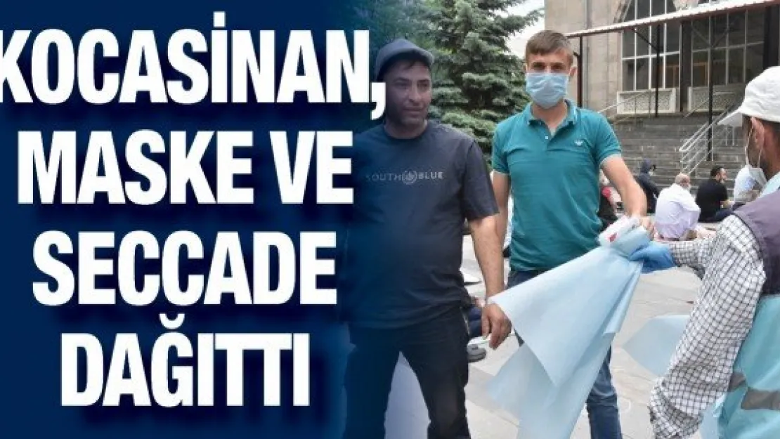 Kocasinan, maske ve seccade dağıttı