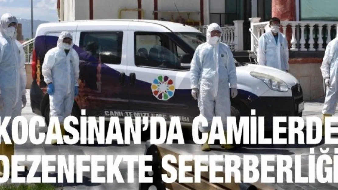 Kocasinan'da camilerde dezenfekte seferberliği