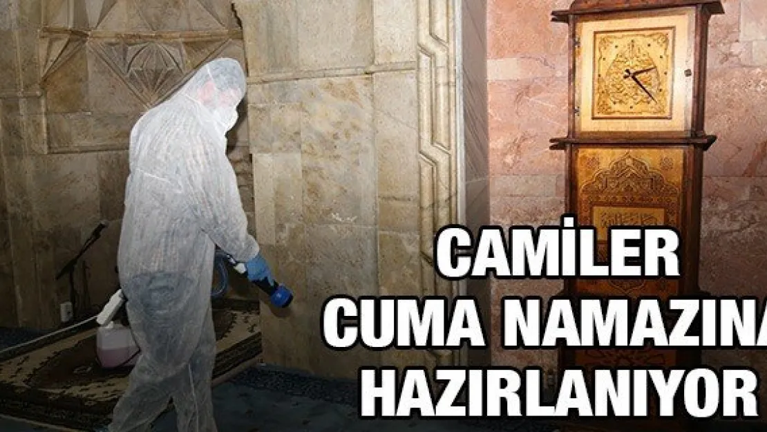 Melikgazi'de camiler cuma namazına hazırlanıyor