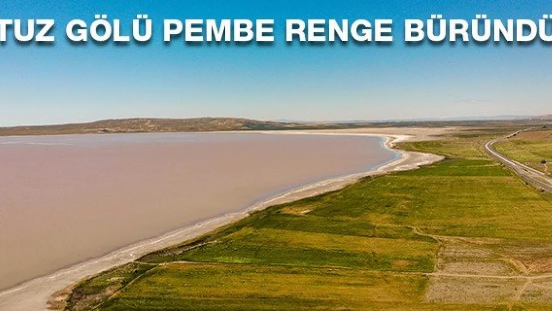 Tuz Gölü pembe renge büründü