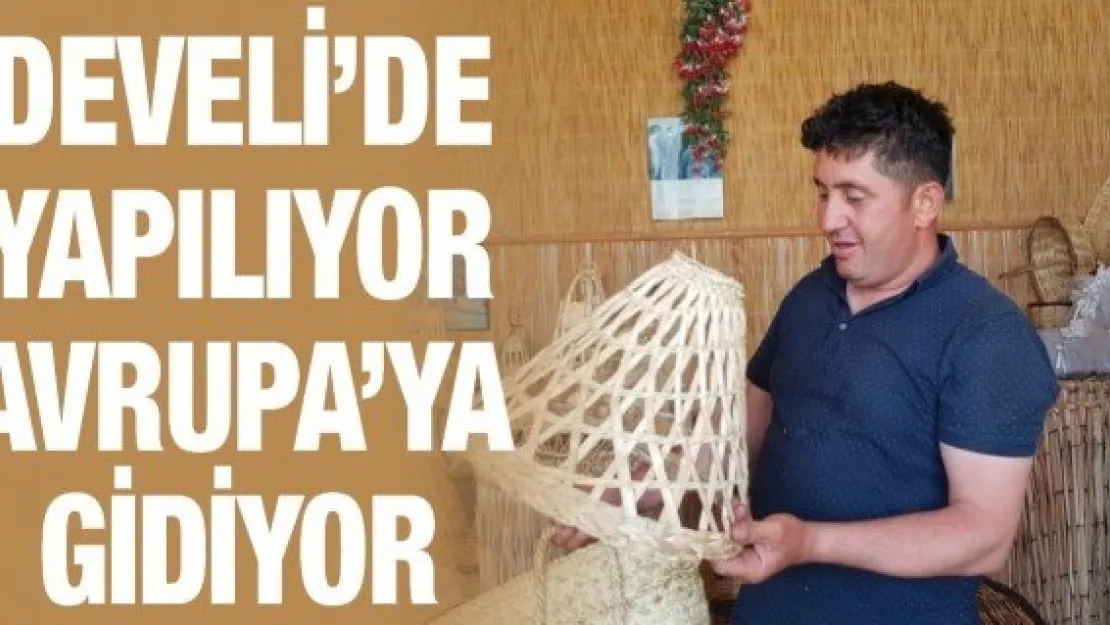 Develi'de yapılıyor Avrupa'ya gidiyor