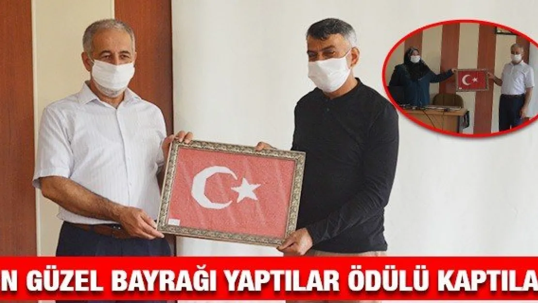 En güzel bayrağı yaptılar ödülü kaptılar