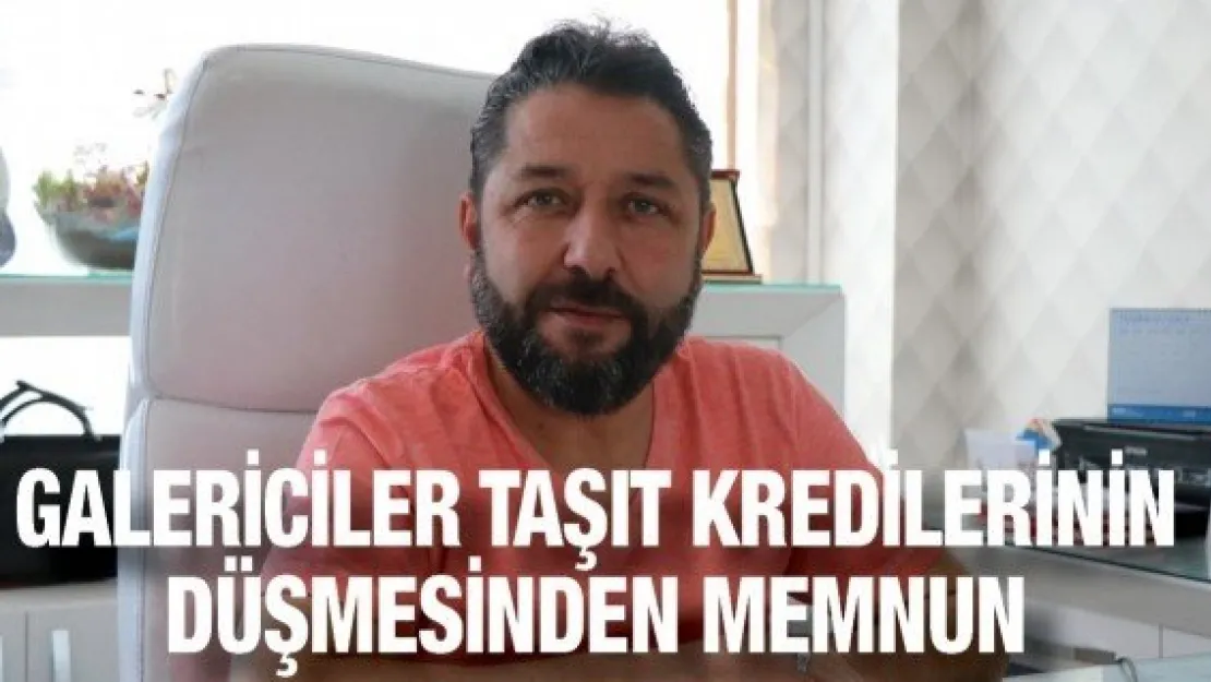 Galericiler taşıt kredilerinin düşmesinden memnun