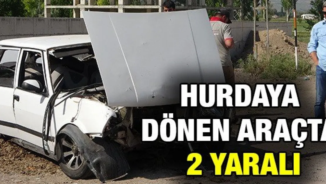Hurdaya Dönen Araçta 2 Yaralı