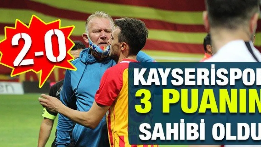 Kayserispor 3 Puanın Sahibi Oldu
