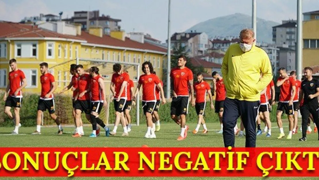 Kayserispor'da korona virüs test sonuçları negatif çıktı