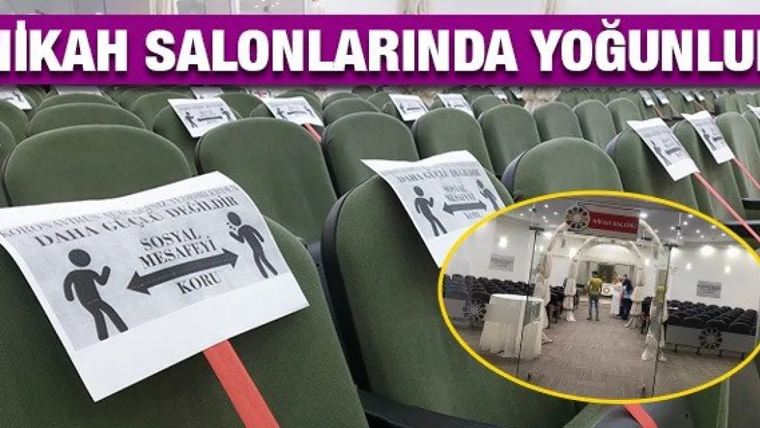 Nikah salonlarında yoğunluk