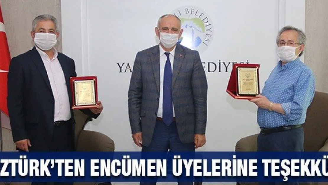 Öztürk'ten encümen üyelerine teşekkür