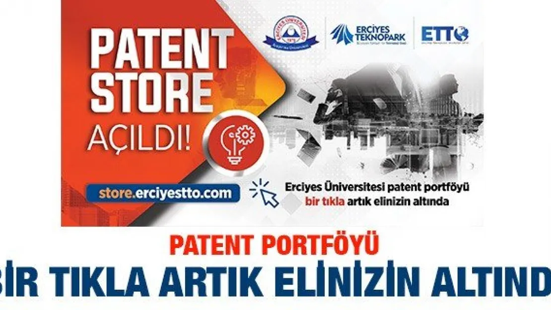 Patent Portföyü Bir Tıkla Artık Elinizin Altında