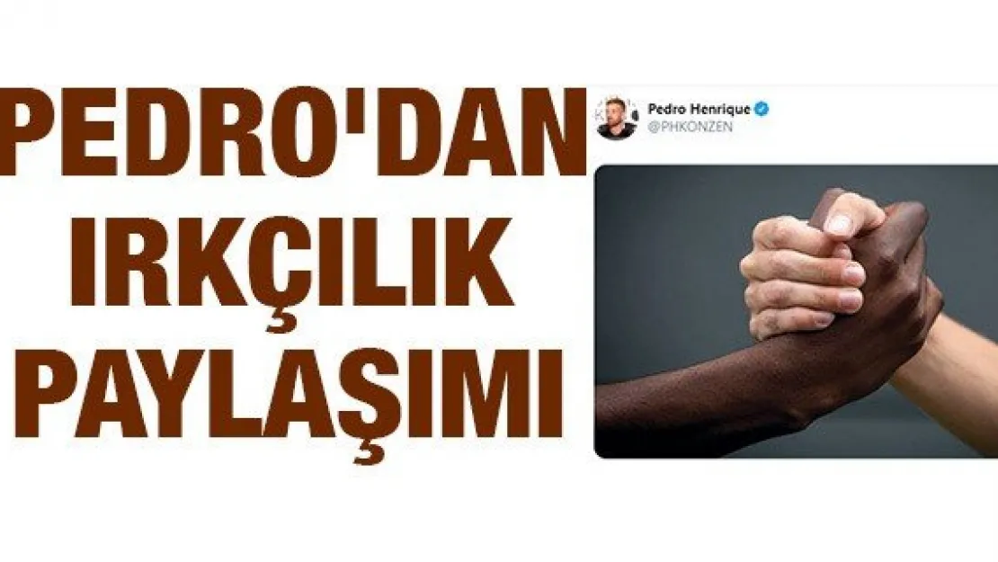 Pedro'dan ırkçılık paylaşımı