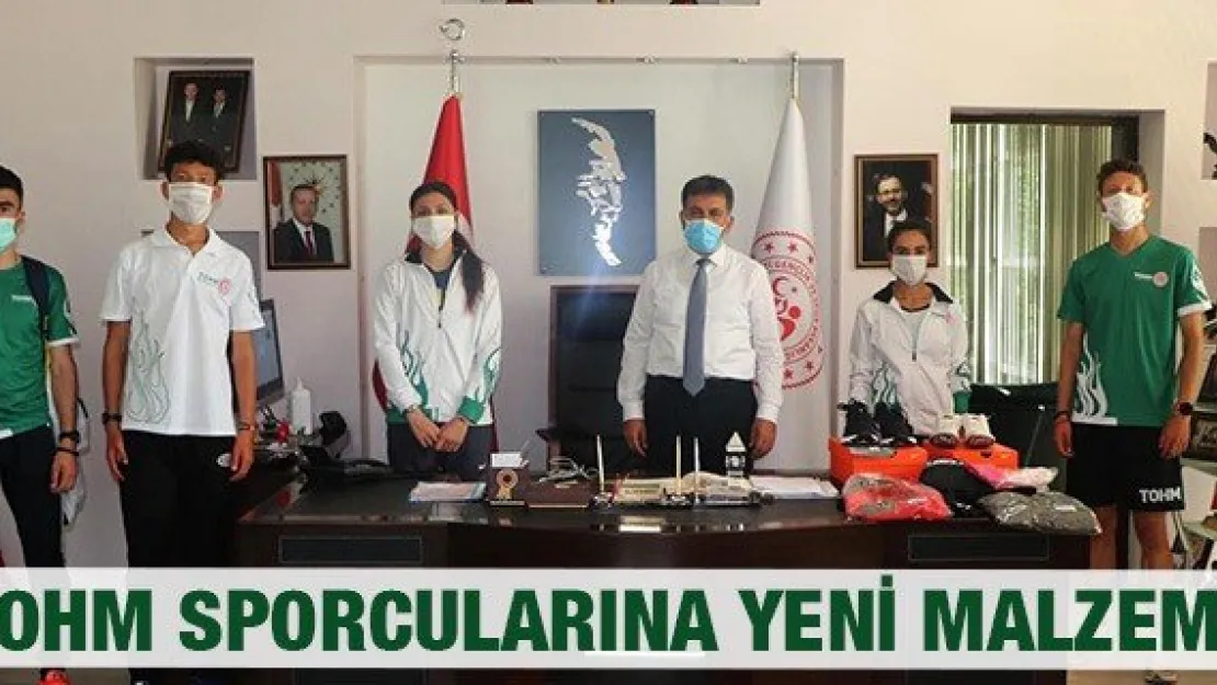 TOHM sporcularına yeni malzeme