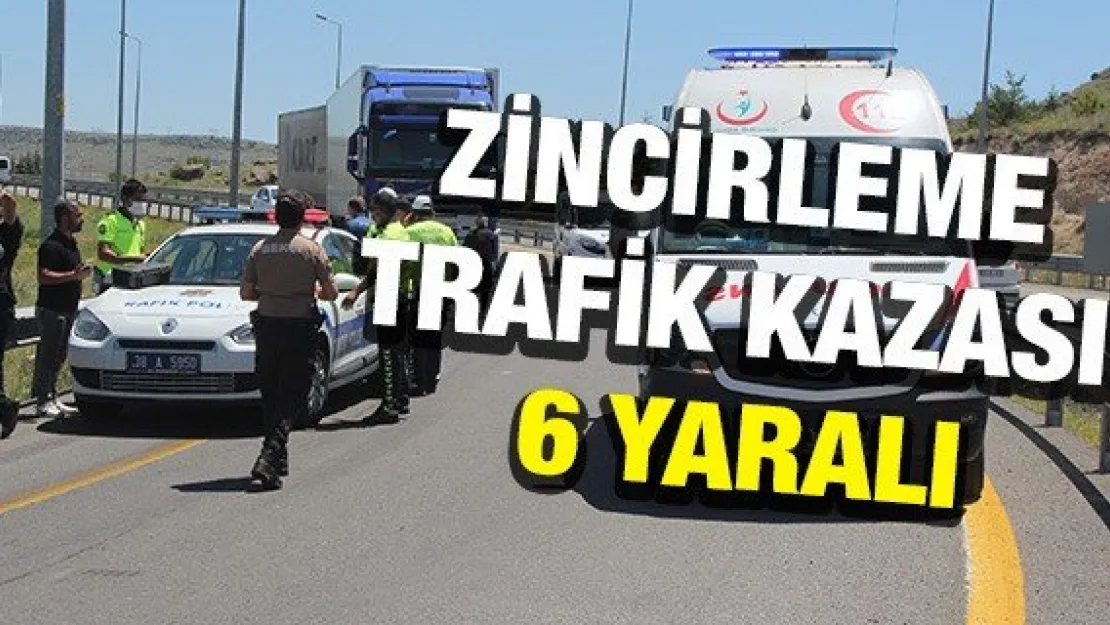 Zincirleme trafik kazası: 6 yaralı