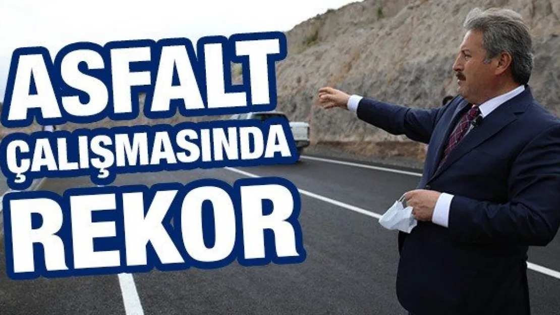 Asfalt çalışmasında rekor