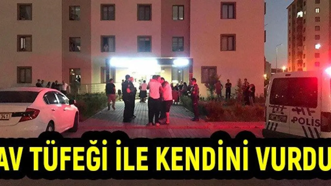 Av tüfeği ile kendini vurdu