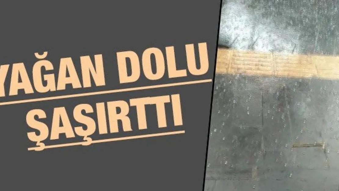 Yağan Dolu Şaşırttı