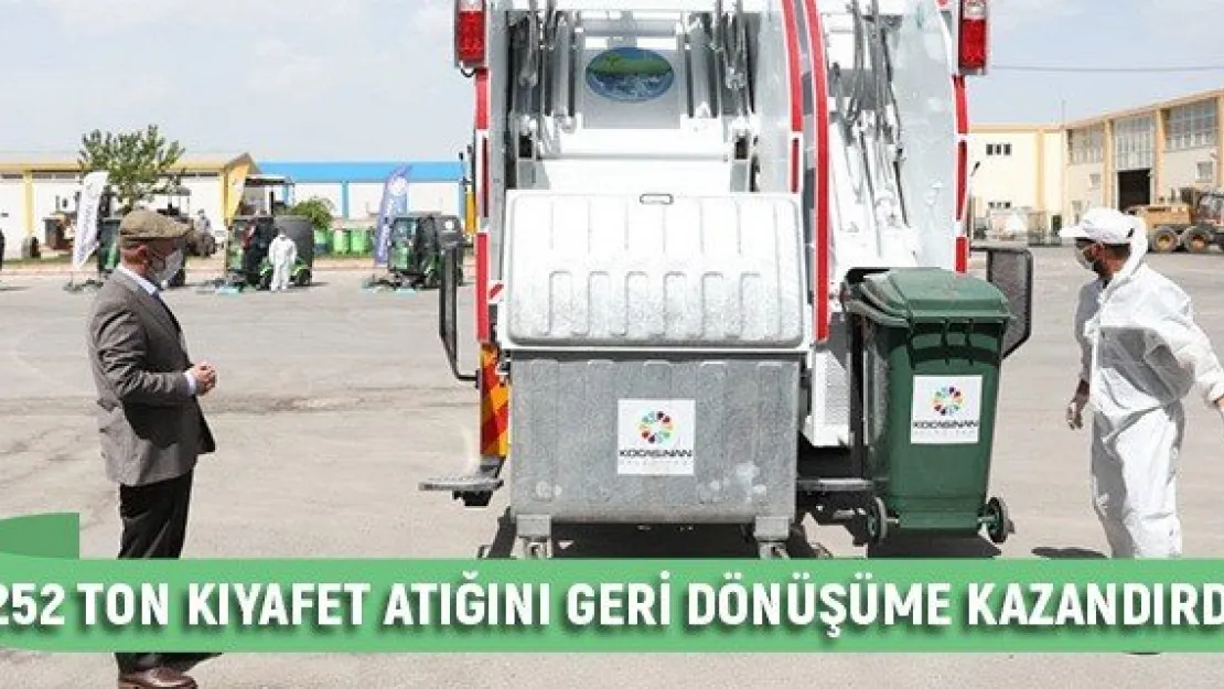 252 ton kıyafet atığını geri dönüşüme kazandırdı