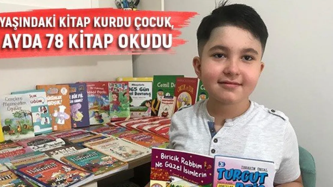 8 yaşındaki kitap kurdu çocuk, 3 ayda 78 kitap okudu