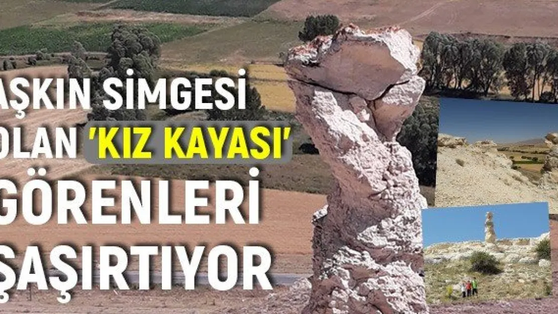 Aşkın simgesi olan 'Kız kayası' görenleri şaşırtıyor