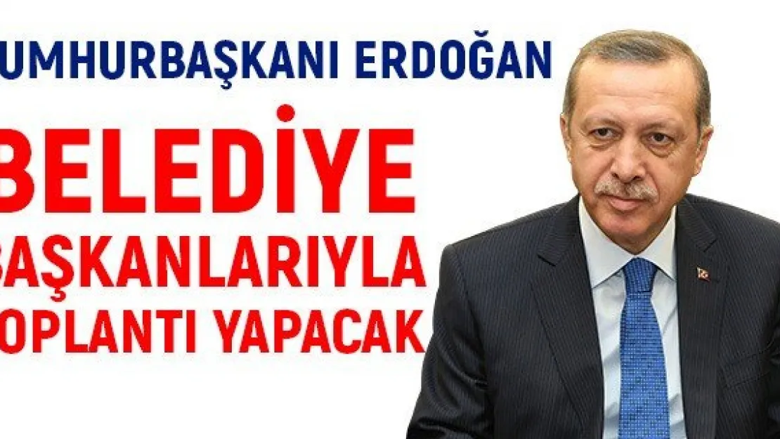 Cumhurbaşkanı Erdoğan Belediye Başkanlarıyla Toplantı Yapacak