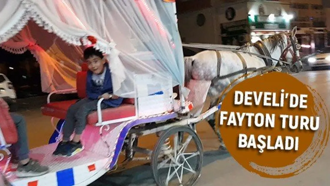 Develi'de fayton turu başladı