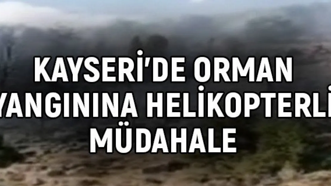 Kayseri'de orman yangınına helikopterli müdahale