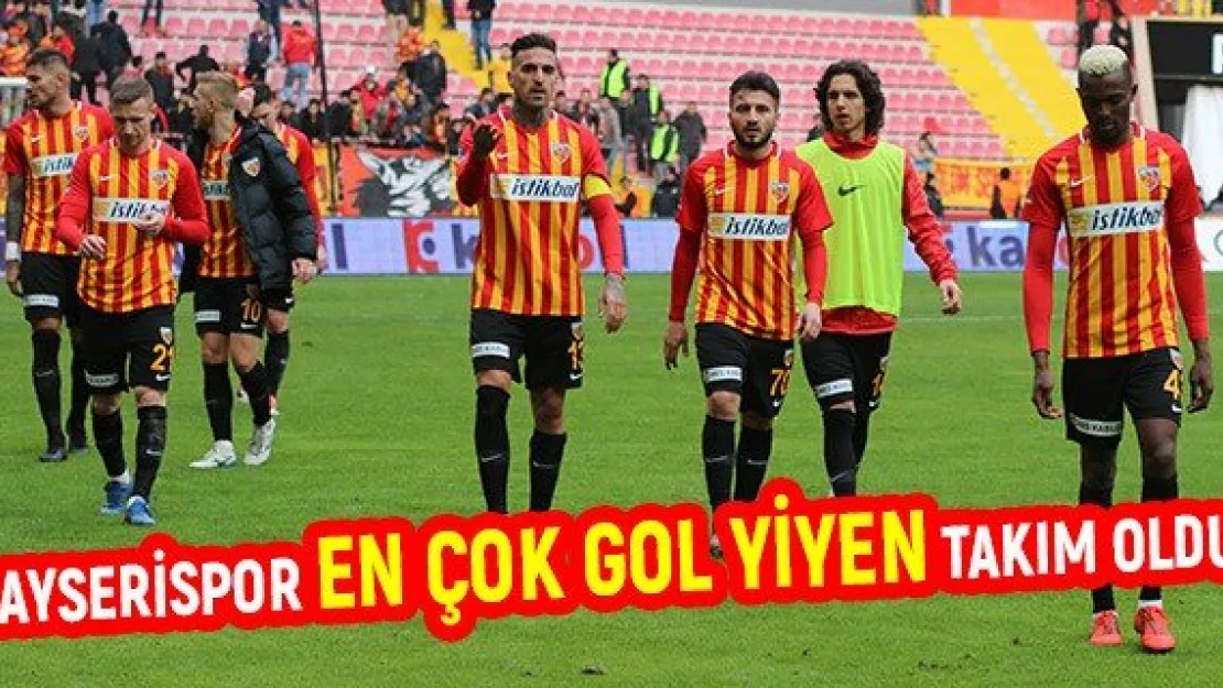 Kayserispor en çok gol yiyen takım oldu