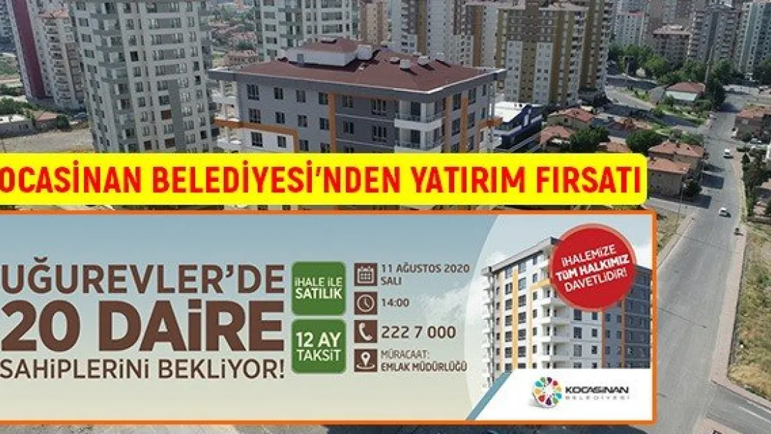 Kocasinan Belediyesi'nden yatırım fırsatı