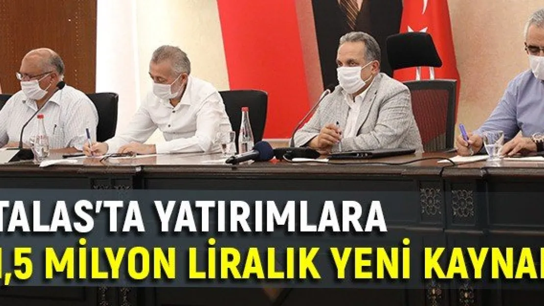 Talas'ta yatırımlara 1,5 milyon liralık yeni kaynak