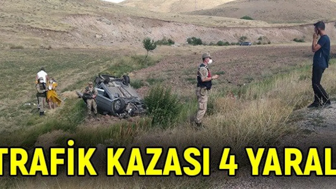 Trafik kazası 4 yaralı