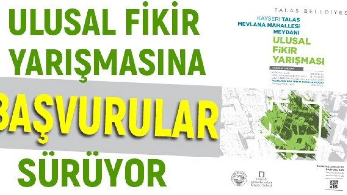 Ulusal Fikir Yarışmasına başvurular sürüyor