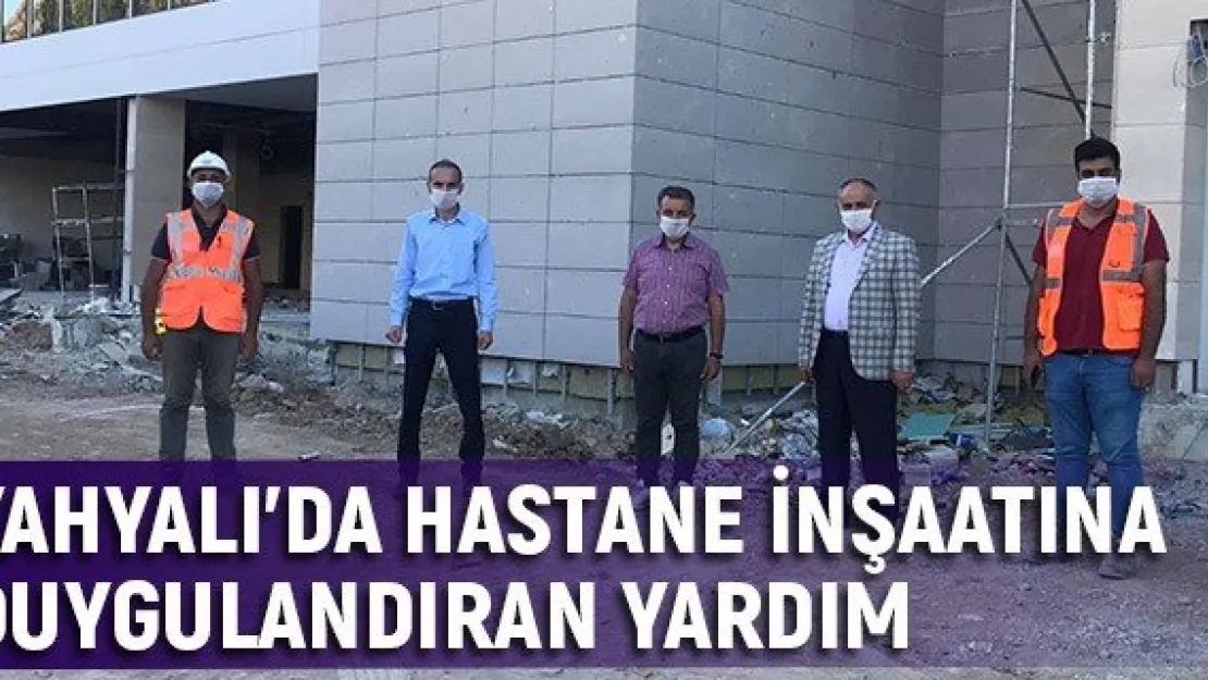 Yahyalı'da hastane inşaatına duygulandıran yardım