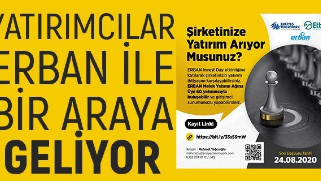 Yatırımcılar ERBAN ile bir araya geliyor