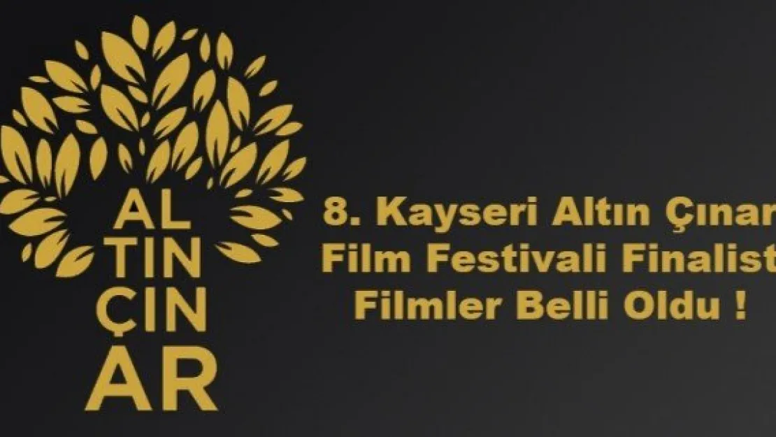 8. Kayseri Altın Çınar Film Festivali Finalist Filmler Belli Oldu !