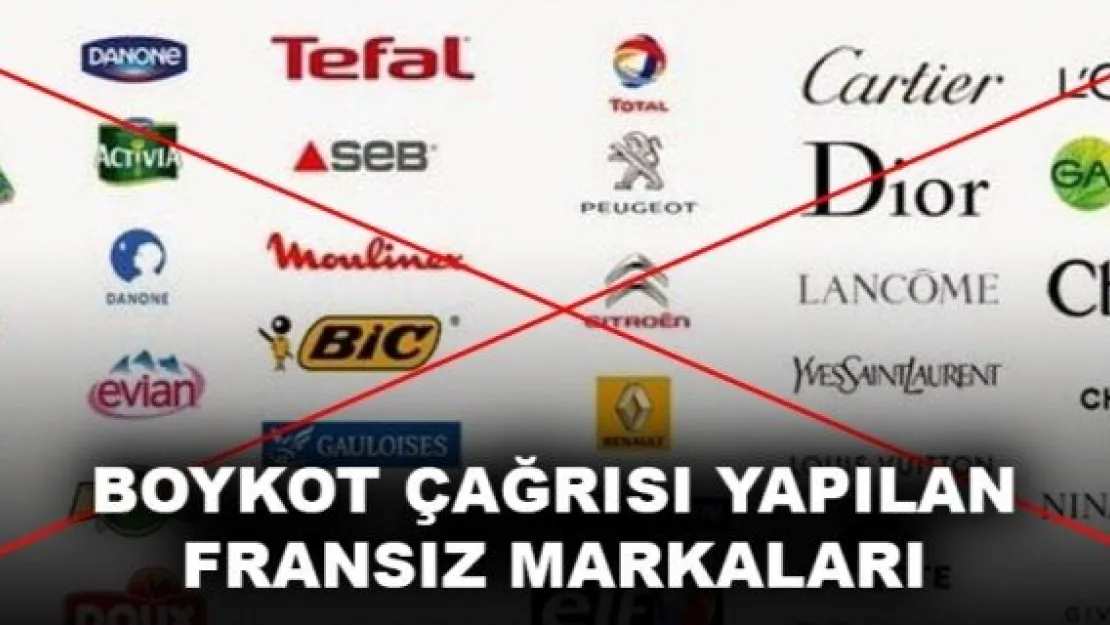 BOYKOT ÇAĞRISI YAPILAN FRANSIZ MARKALARI