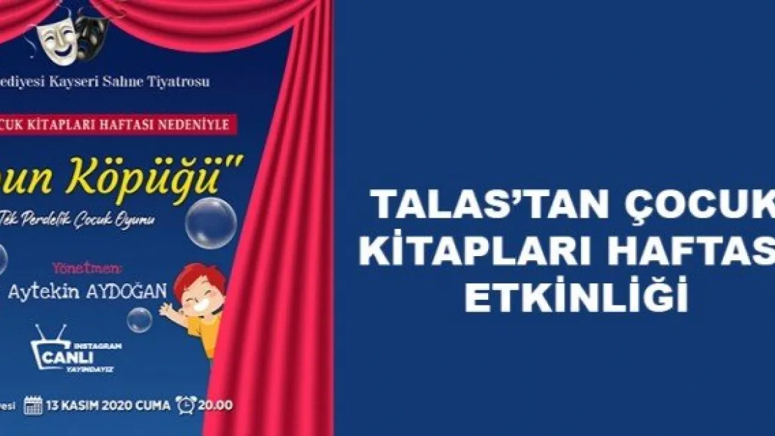 TALAS'TAN ÇOCUK KİTAPLARI HAFTASI ETKİNLİĞİ