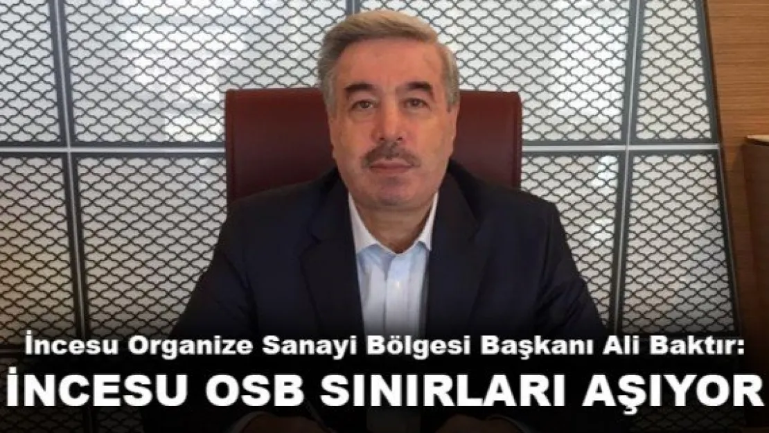 İNCESU OSB SINIRLARI AŞIYOR