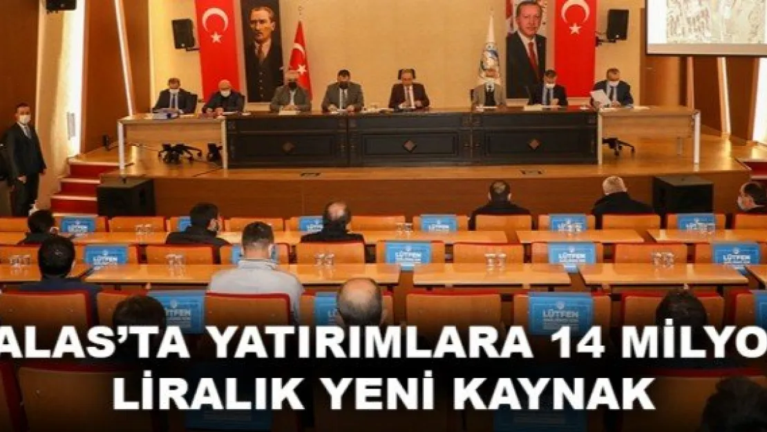 TALAS'TA YATIRIMLARA 14 MİLYON LİRALIK  YENİ KAYNAK