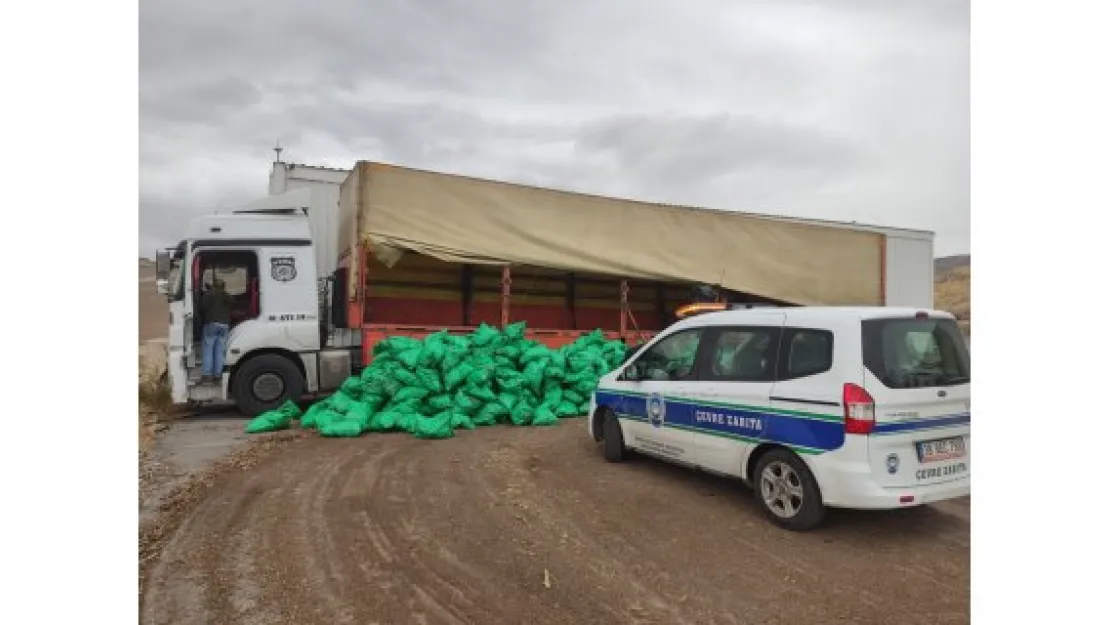 BÜYÜKŞEHİR ÇEVRE ZABITASI, 12 TON KAÇAK KÖMÜR ELE GEÇİRDİ