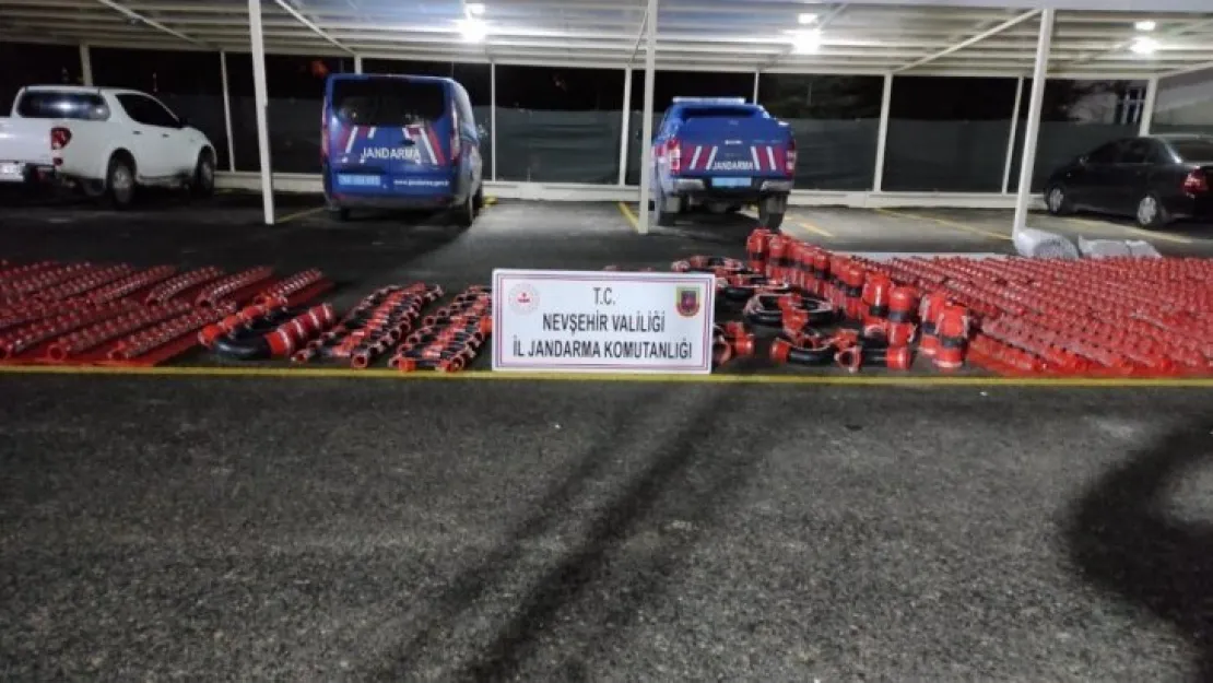 3 bin 500 adet sulama borusunu çalan hırsızlar yakalandı