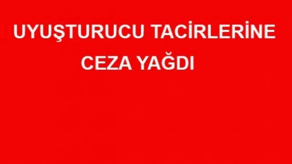 5 uyuşturucu tacirine 54 yıl 2 ay hapis cezası verildi