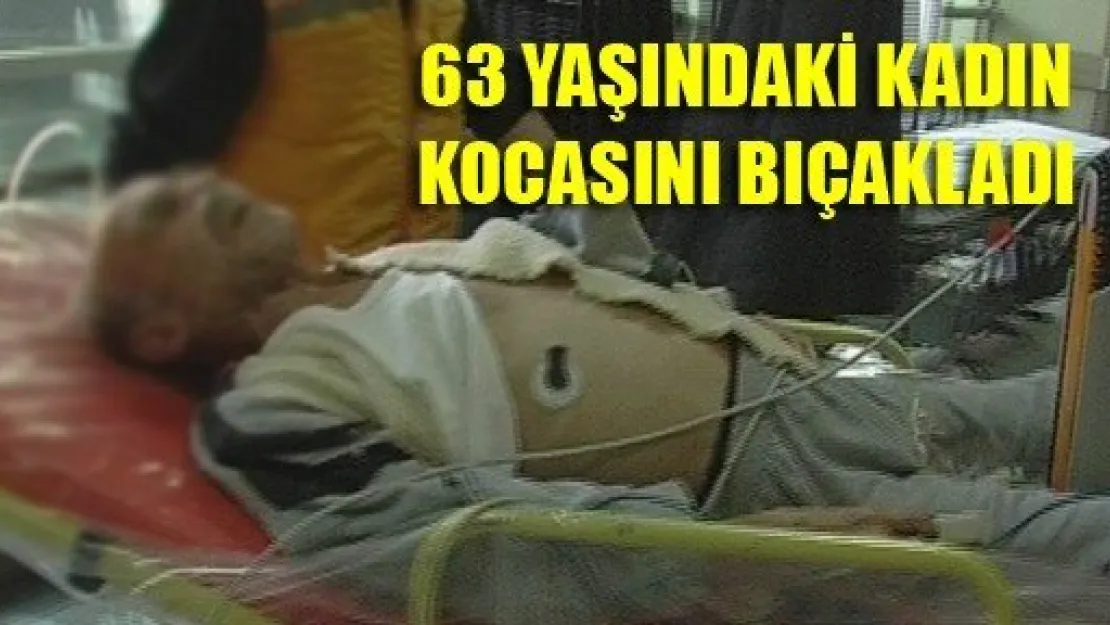 63 Yaşındaki Kadın Kocasını Bıçakladı