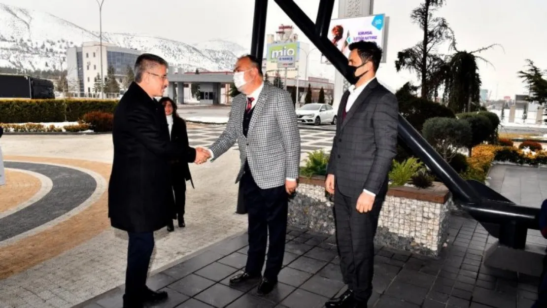 AK Parti İl Başkanı Çopuroğlu, Kayseri OSB Başkanı İmamoğlu'nu ziyaret etti