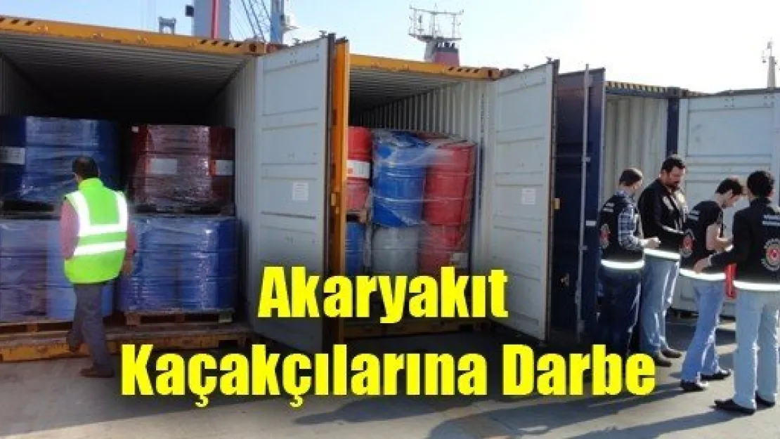 Akaryakıt Kaçakçılarına Darbe