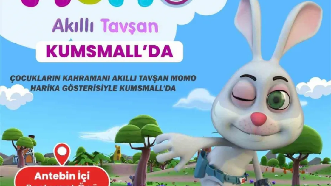 Akıllı tavşan Momo, KumsMall AVM'ye geliyor