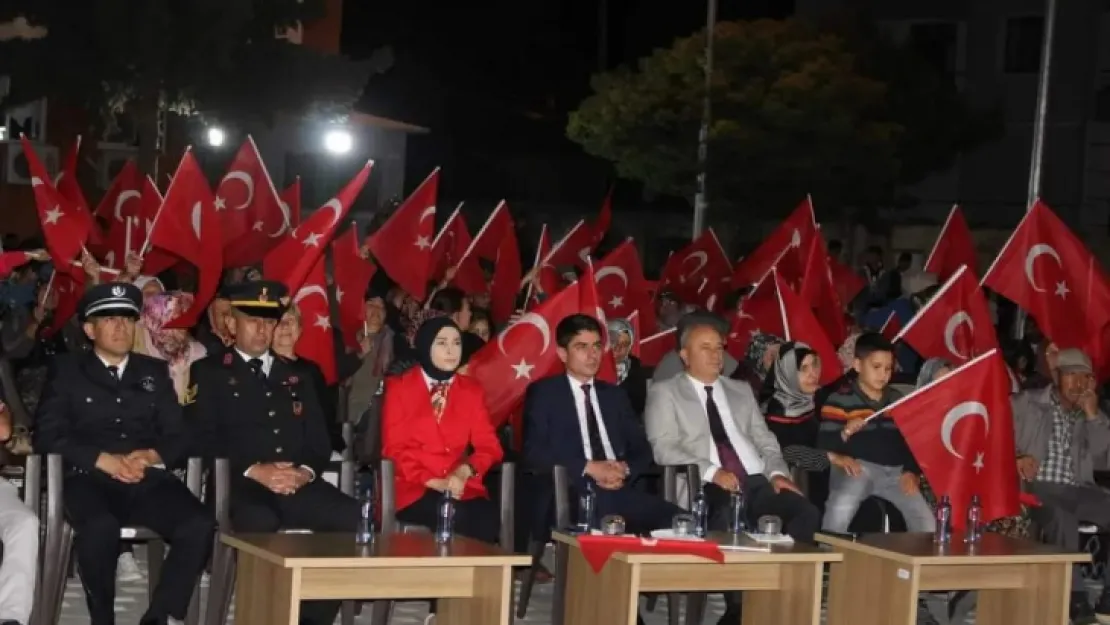 Akkışla'da 15 Temmuz konser ve semazen ile anıldı