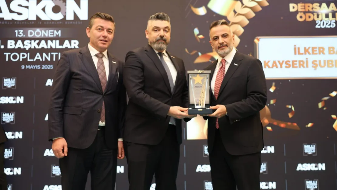 ASKON Kayseri Şubesi'ne 'Etkin Faaliyet Ödülü'