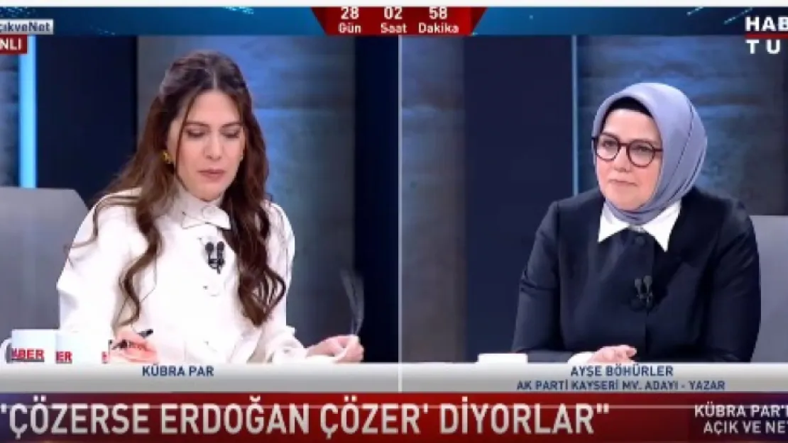 Ayşe Böhürler, Kayseri'yi Ulusal kanallarda temsil ediyor